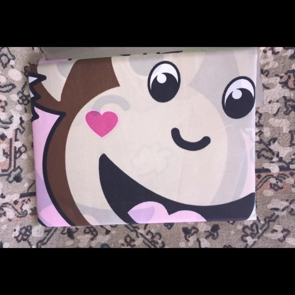 Pink Girls Teens Fabric Shower Curtain Cute Monkeys Slumber Party Girly Bathroom